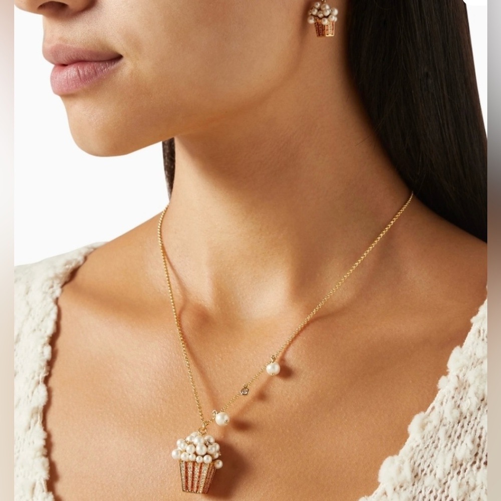 Kate Spade Carnival Popcorn Pendant & Earrings Set